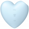 Satisfyer Cutie Heart modrý - pulzační a vibrační stimulátor.