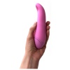 Růžový tlakový vibrátor Joymatic Plus Touch vibe má zahnutou špičku pro lepší stimulaci bodu G a erotogenních zón.