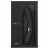 Elegantní balení černého výkonného vibrátoru ze silikonu Lelo Elise 2 - vhodné jako erotický dárek.