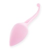 Vibrační silikonové vajíčko v růžové barvě s hedvábným povrchem.