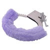 Kovová pouta s jemnou fialovou kožešinkou proti odřeninám a otlačetinám BestSeller Furry Handcuffs Purple.