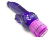 Vodotěsný vibrátor H2O Viking se stimulátorem klitorisu ve fialové barvě a s růžovou rukojetí.