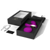 Luxusní balení fialového vibrátoru pro muže na stimulaci prostaty a perinea současně - Lelo Hugo.