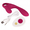 Součástí balení je Lust silikonový vibrátor na bod G a prostatu, dálkový ovladač a dobíjecí kabel.