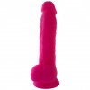 Realisticky zpracované nevibrační dildo v růžové barvě Real Safe Brush.