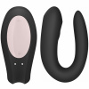 Silikonový vibrátor ve tvaru písmena U, ovládaný přes Android/iOS aplikaci.
