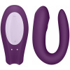 Vibrátor pro páry Satisfyer Double Joy stimuluje bod G a klitoris. Při sexu s partnerem stimuluje také jej.