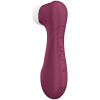 Dobíjecí vodotěsný stimulátor Satisfyer Pro 2 Generation 3 Smart v barvě bordó je obohacený o nástavec na klitoris s technologií Air Liquid.