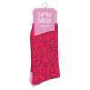 Unisex ponožky v růžovo-červené barvě s motivem penisů - Sexy Socks Cocky.
