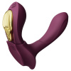 Vibrátor na klitoris a bod G Zalo Aya 2v1 vínovo-bordový.