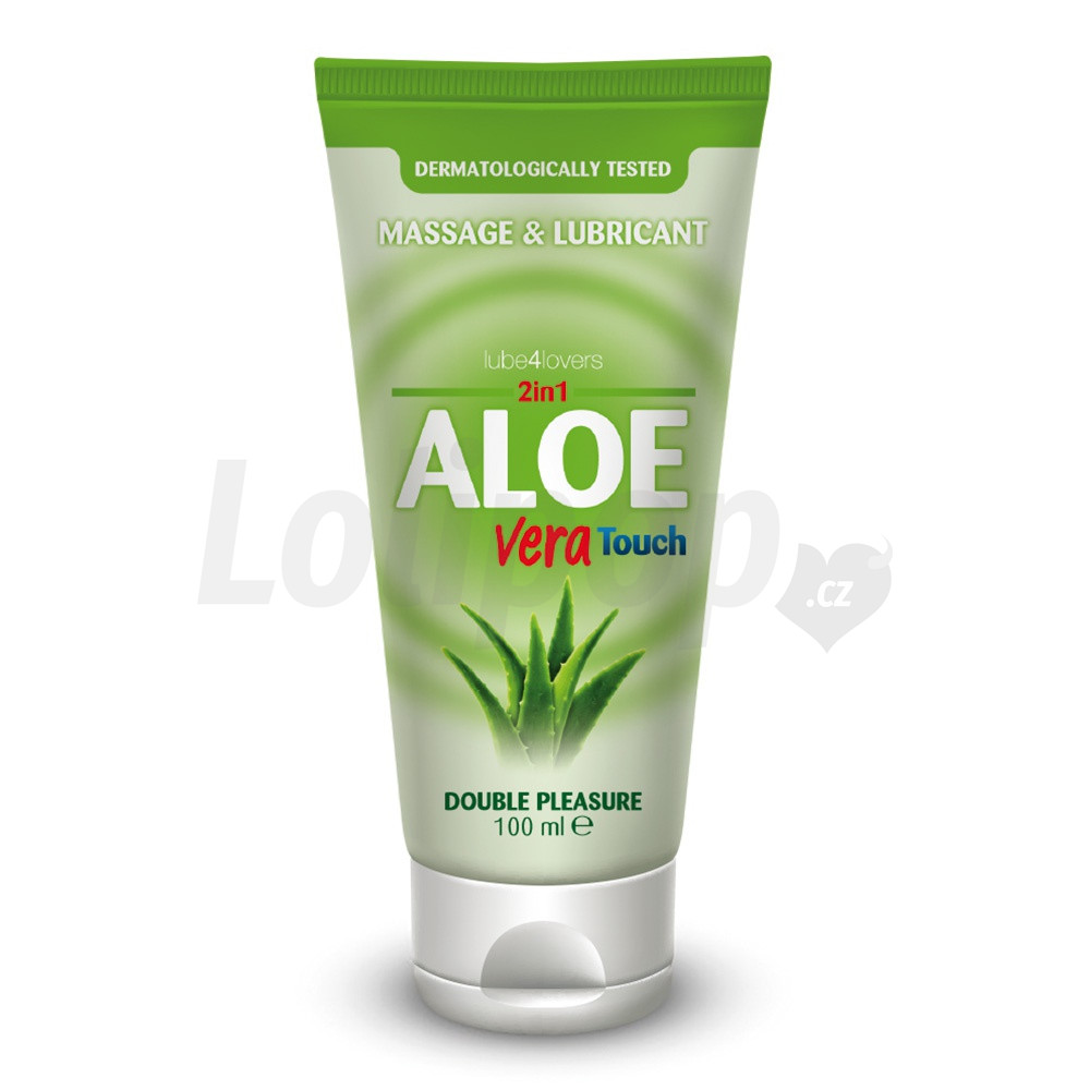 Levně Aloe Vera Touch 2v1 masážní lubrikační gel 100 ml