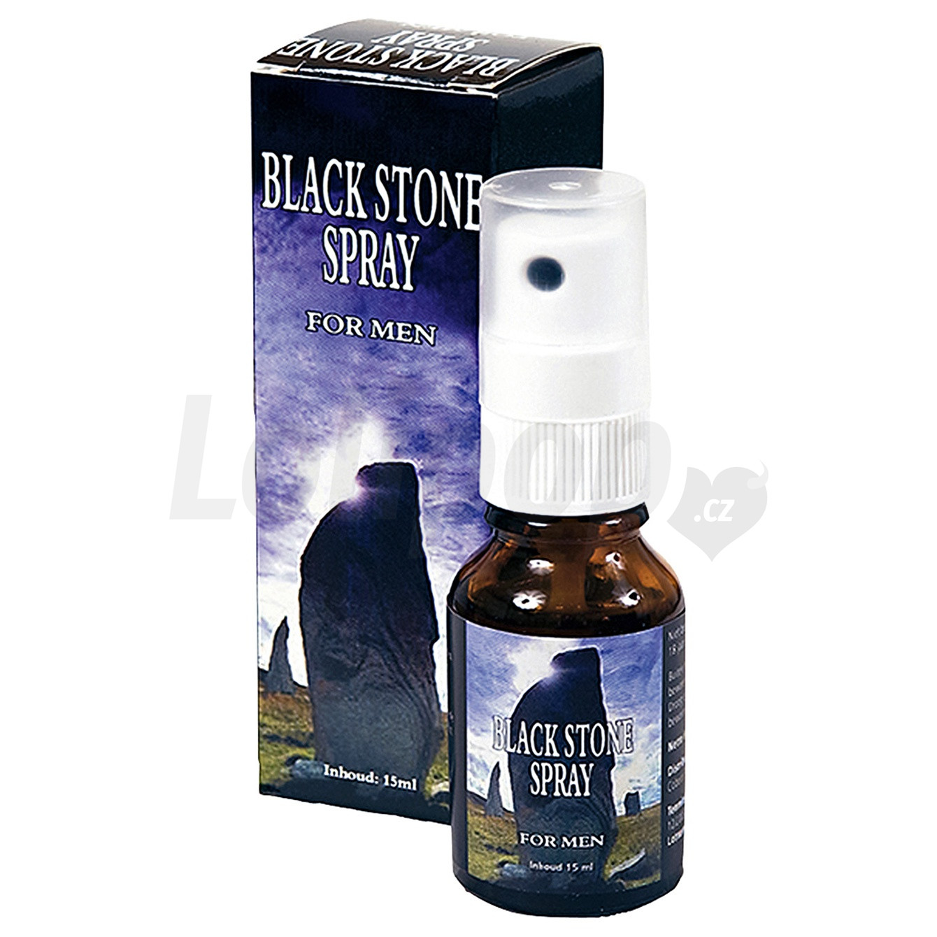 Levně Cobeco Pharma Black Stone Spray For Men 15ml