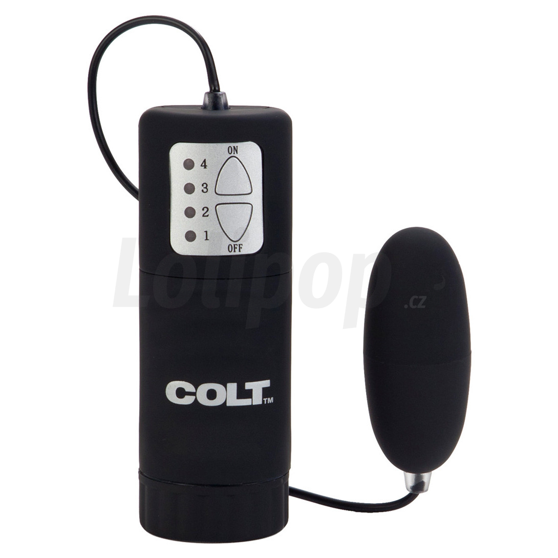 Levně Colt vodotěsné vibrační vajíčko na dálkové ovládání černé