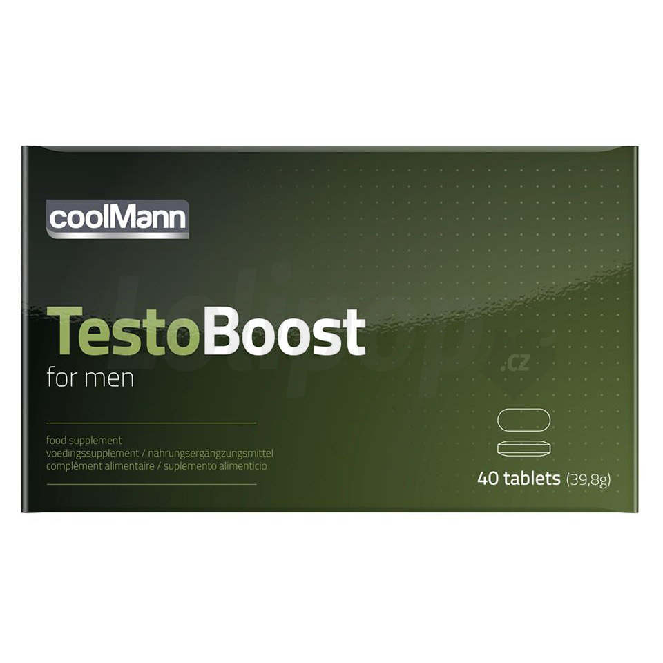 Levně CoolMann Testo Boost tabletky na zvýšení sexuální síly 40 ks