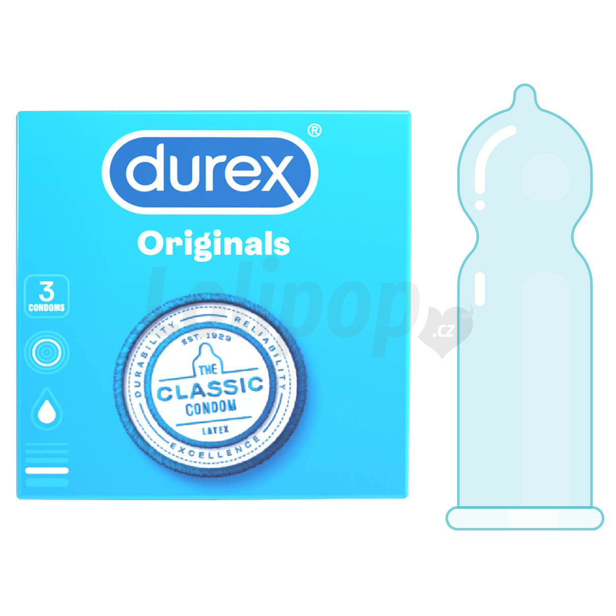 Levně Durex Classic 3 ks
