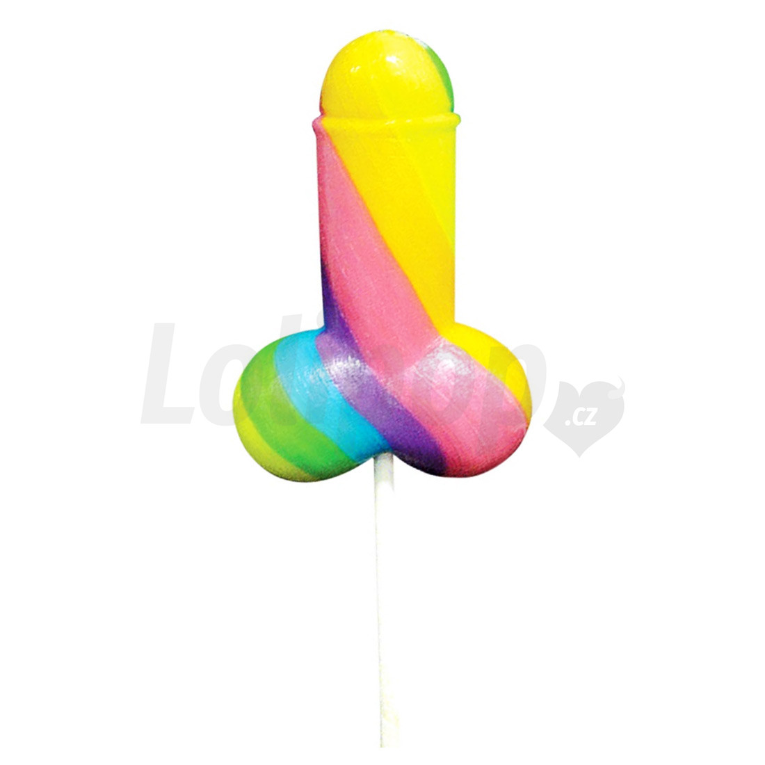 Levně Lízátko penis barevné