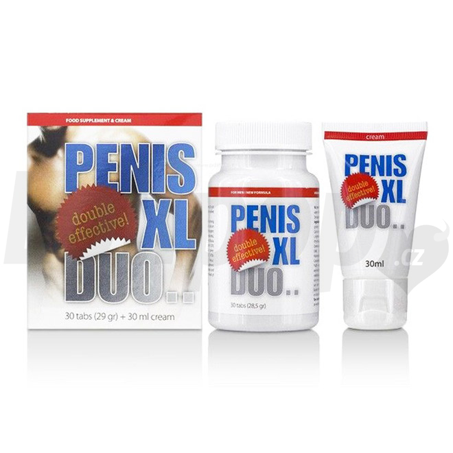 Levně Penis XL Duo krém a tabletky na podporu erekce 30 ml + 30 ks