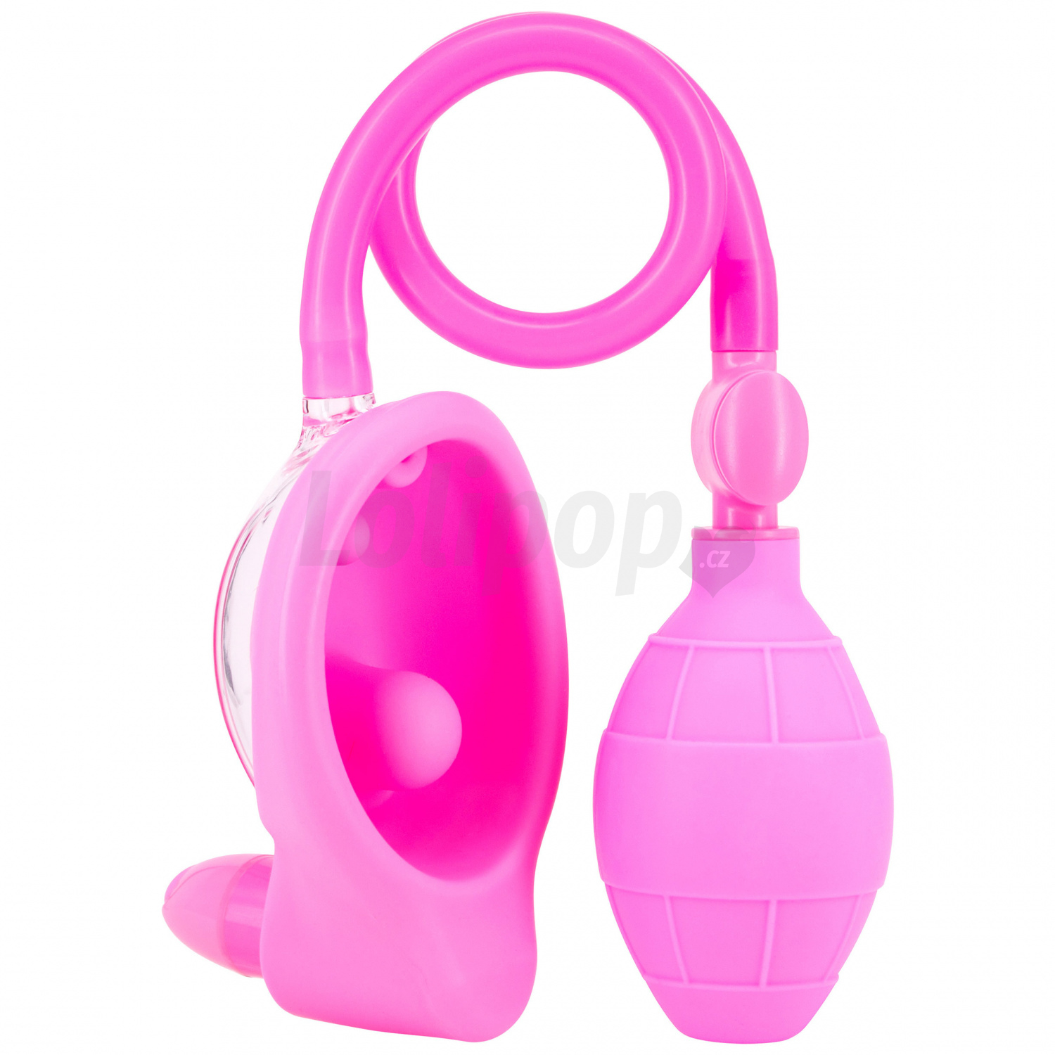 Levně Premium vibrační silikonová pumpa růžová