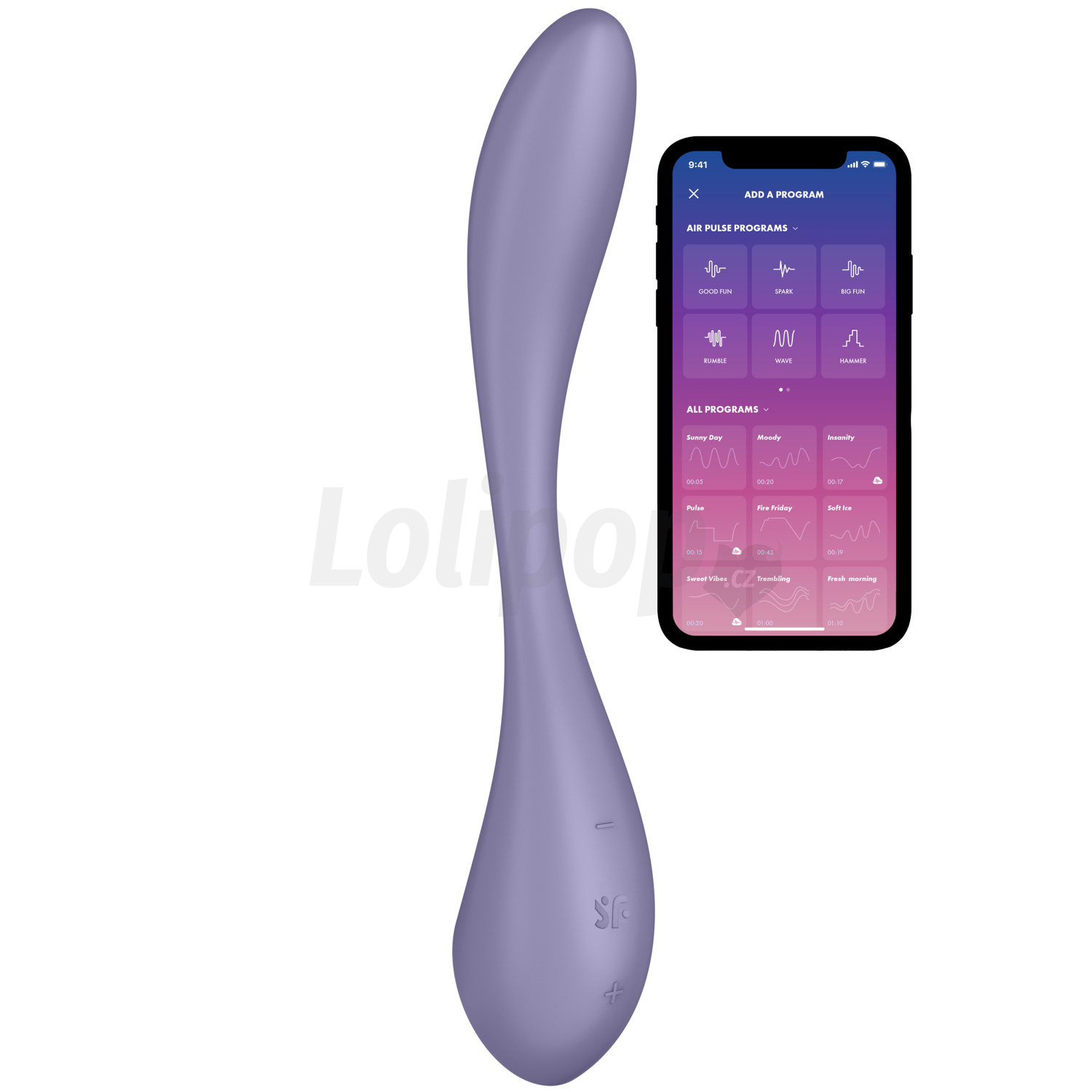 Levně Satisfyer Silikonový G Spot Flex 5+ chytrý ohebný na G bod a klitoris