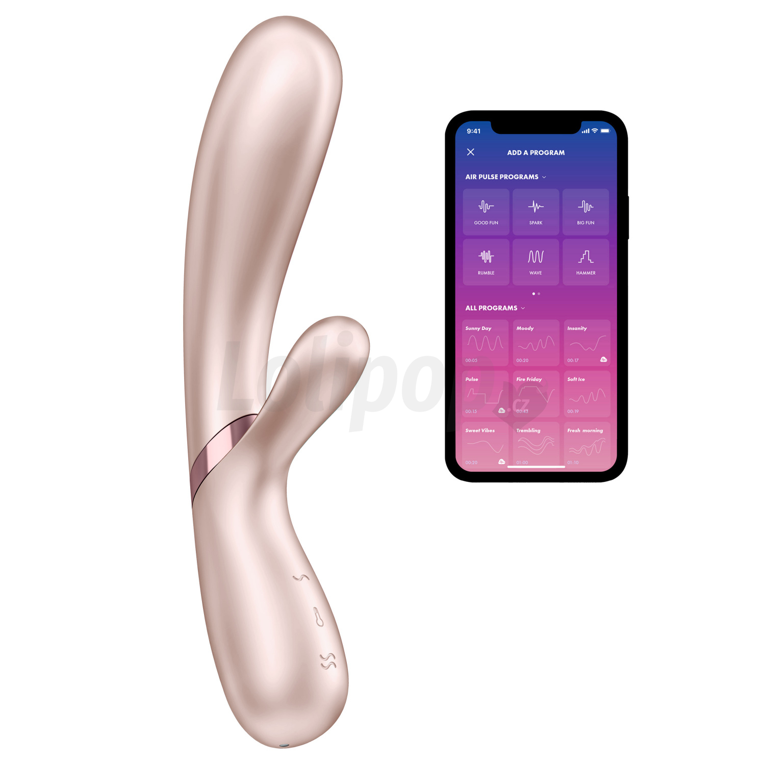 Levně Satisfyer Hot Lover with Bluetooth and App Champagne