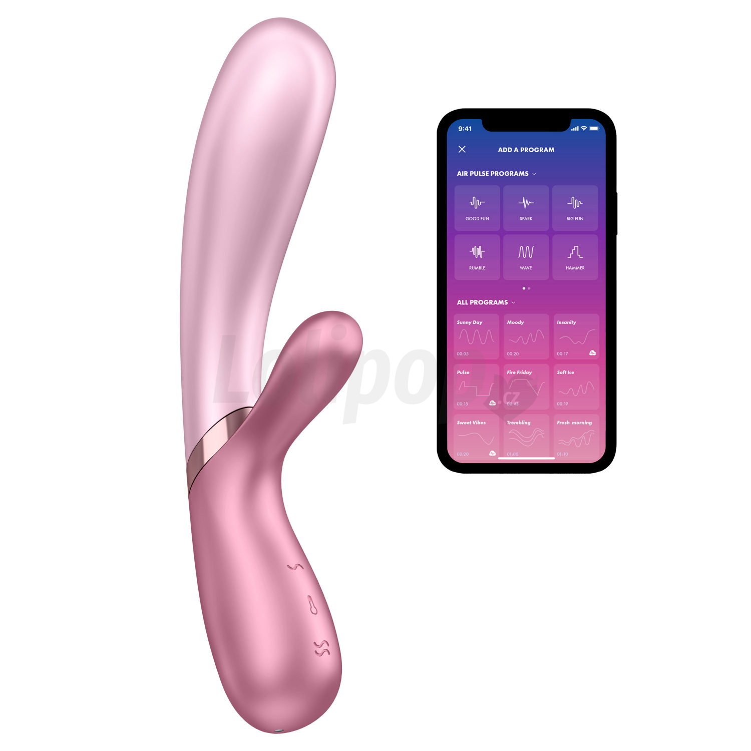 Levně Satisfyer Hot Lover with Bluetooth and App Pink/Dark Pink