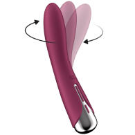 Satisfyer Spinning Vibe 1 G-bod rotační vibrátor bordový