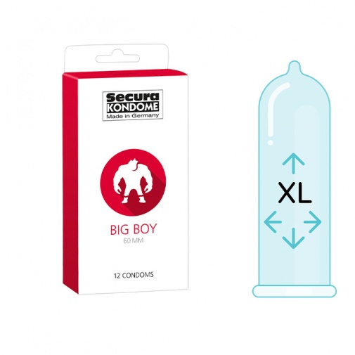 Secura Big Boy 60 mm kondomy 12 ks