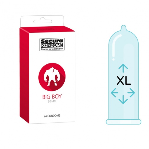 Secura Big Boy 60 mm kondomy 24 ks