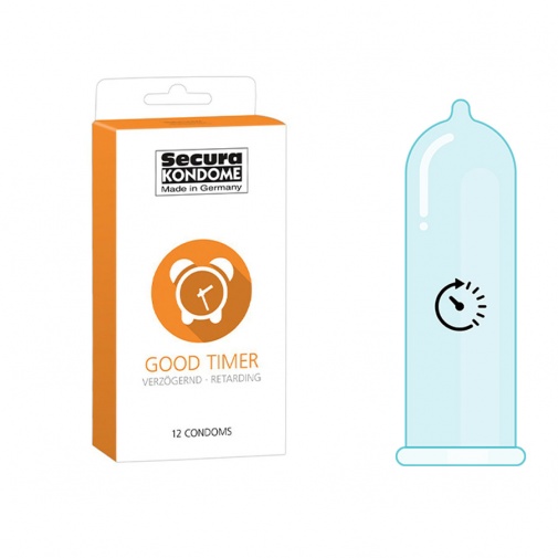 Secura Good Timer kondomy na dlouhou výdrž 12 ks