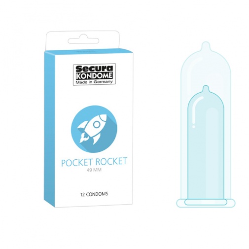 Secura Pocket Rocket úzké kondomy 12 ks