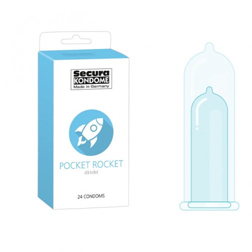 Secura Pocket Rocket úzké kondomy 24 ks