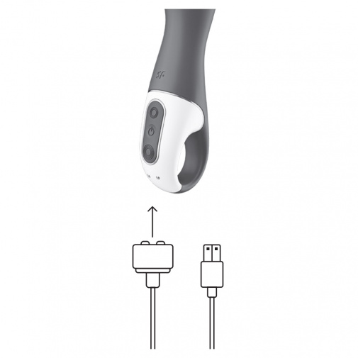 Vibrátor Satisfyer A-Mazing 1 se dobíjí pomocí USB kabelu, který je součástí balení.