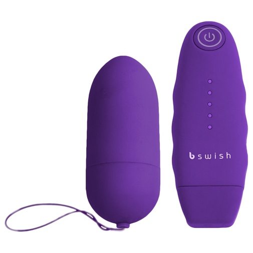 Bezdrátové vibrační vajíčko ve fialové barvě – B Swish Bnaughty Classic unleashed.