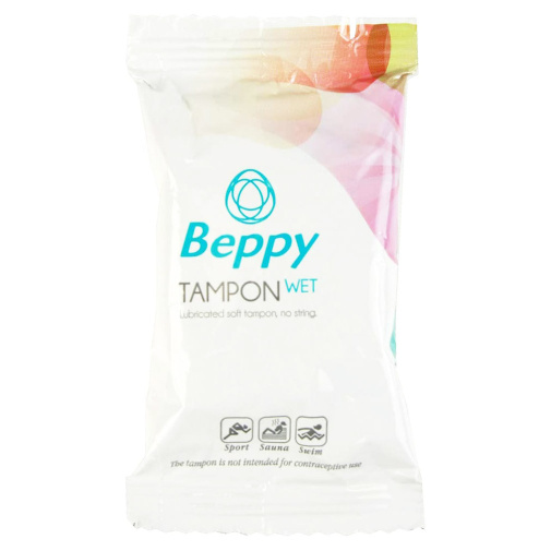 Vlhčené menstruační tampóny na sex Beppy Wet můžete kromě sexu použít také na plavání a další sporty nebo třeba do sauny.