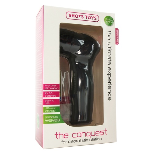 Sací stimulátor klitorisu v černé barvě - The Conquest.