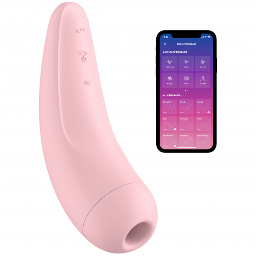 Satisfyer Curvy 2+ pulzační a vibrační smart stimulátor růžový