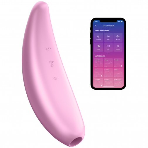 Satisfyer Curvy 3+ pulzační a vibrační smart stimulátor růžový