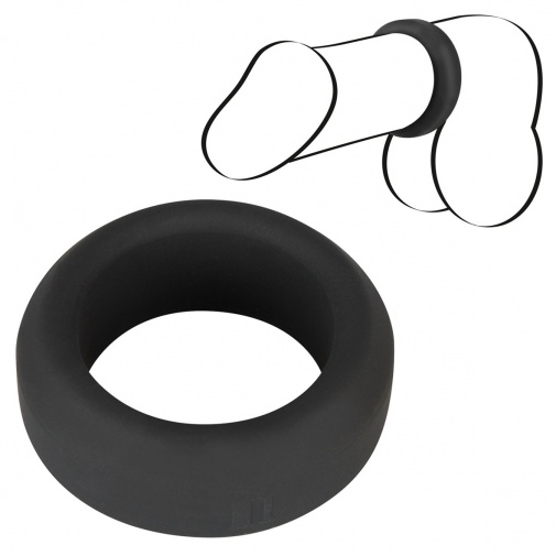 Erekční silikonový kroužek s průměrem 2,6 cm pro užší penis - Black Velvets.