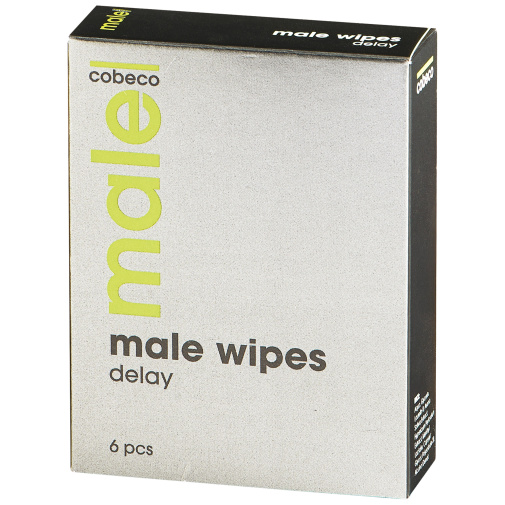 Chladivé ubrousky na oddálení ejakulace Male Wipes Delay 6 ks.