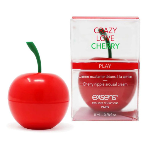 Crazy Love Cherry ochucený stimulační krém na bradavky třešně