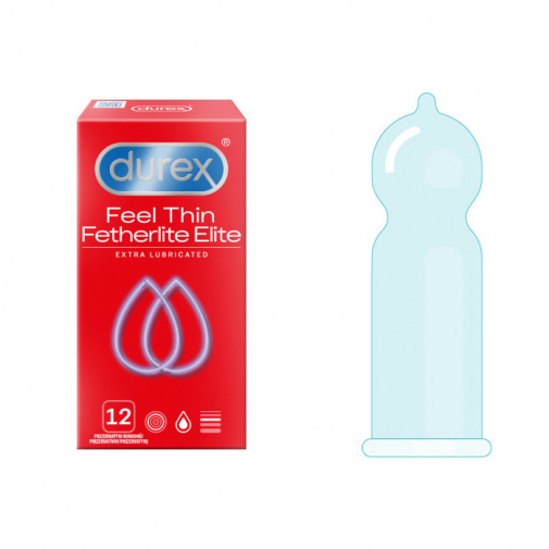 Durex Feel Thin Extra lubrikované kondomy 12ks