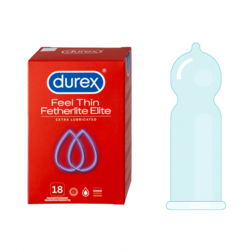 Durex Feel Thin Extra lubrikované kondomy 18 ks