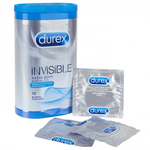 Kondomy Durex Invisible - Extra tenké, extra citlivé 12 ks.