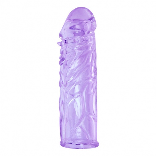 Fialový návlek na penis realistického vzhledu - Penis Sleeve.