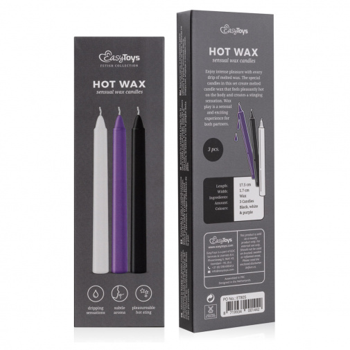 Hot Wax kapající svíčky pro zkušené - 3 ks v balení.