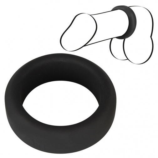 Silikonový erekční kroužek na penis Black Velvets 3,2 cm