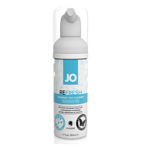 Antibakteriální pěna na erotické pomůcky JO Refresh 50 ml.