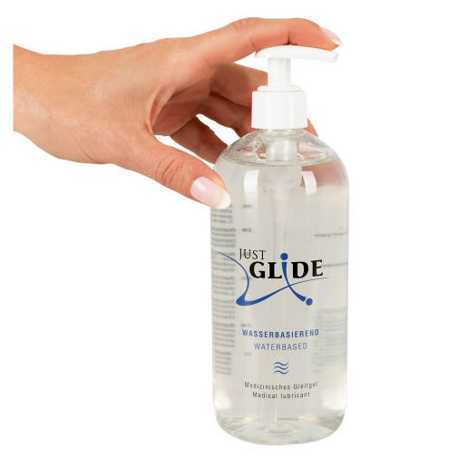 Just Glide Waterbased 500 ml - lubrikant na vodní bázi.
