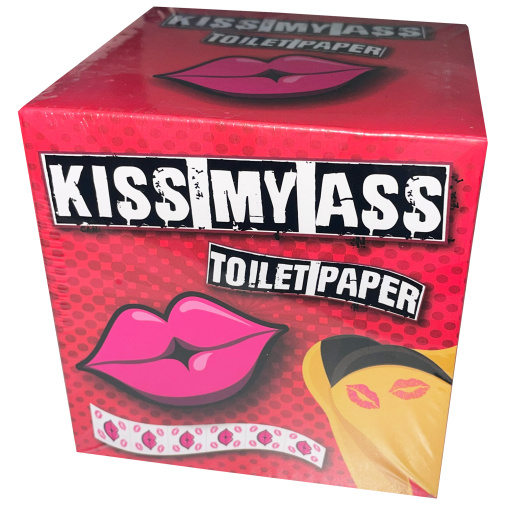 Kiss My Ass toaletní papír s pusinkami