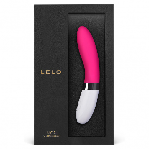 Luxusní balení silikonového vibrátoru v elegantní fuchsiové variantě - Lelo Liv 2.